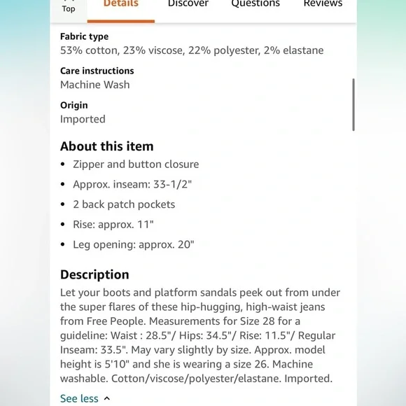 Free People Just Float On Flare Jeans - Picture 2 of 8